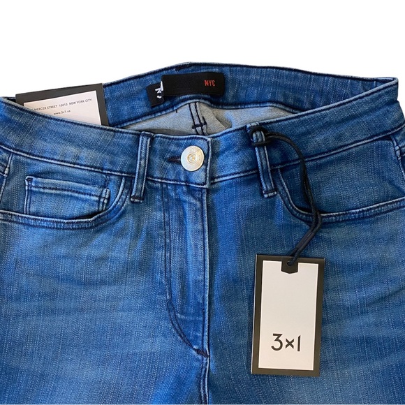 3x1 Denim Midway Skinny Cropped Leg Jean Frayed Hem 23 24 25 27 28 - Picture 4 of 7